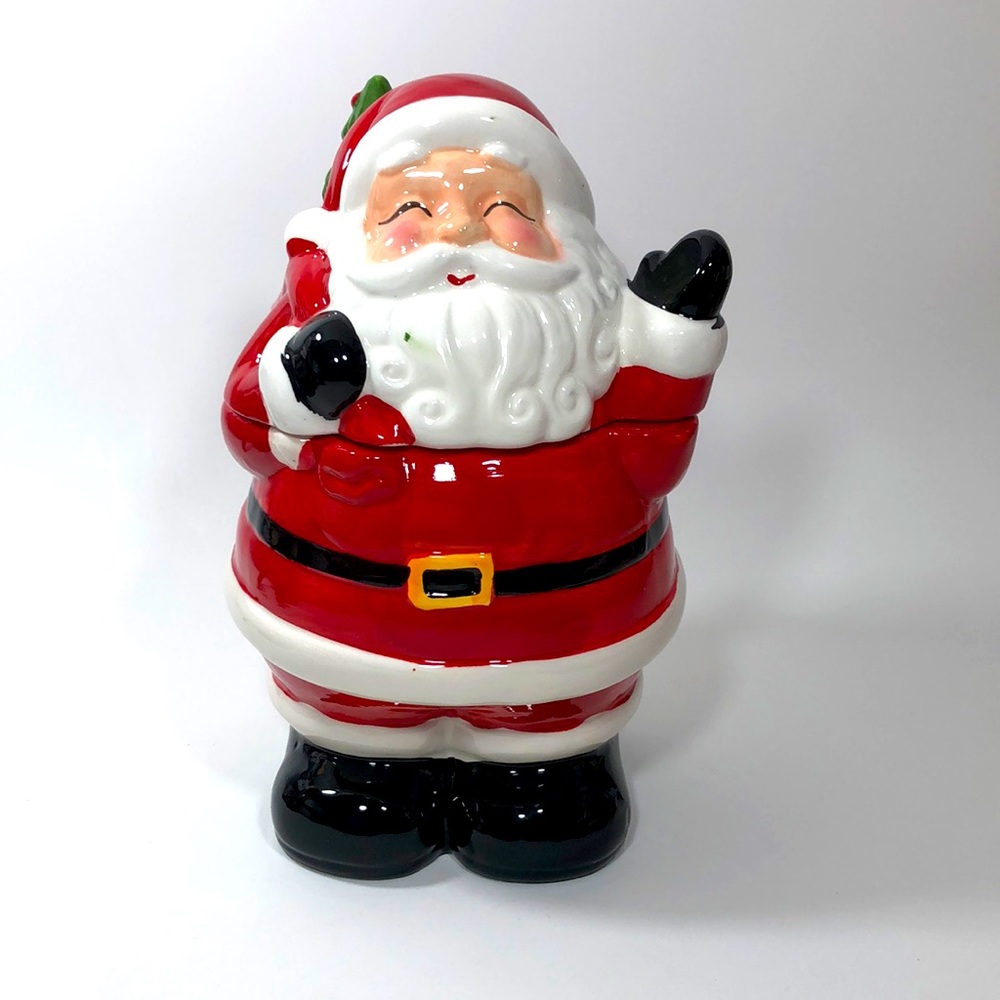 Red Santa Cookies jar
